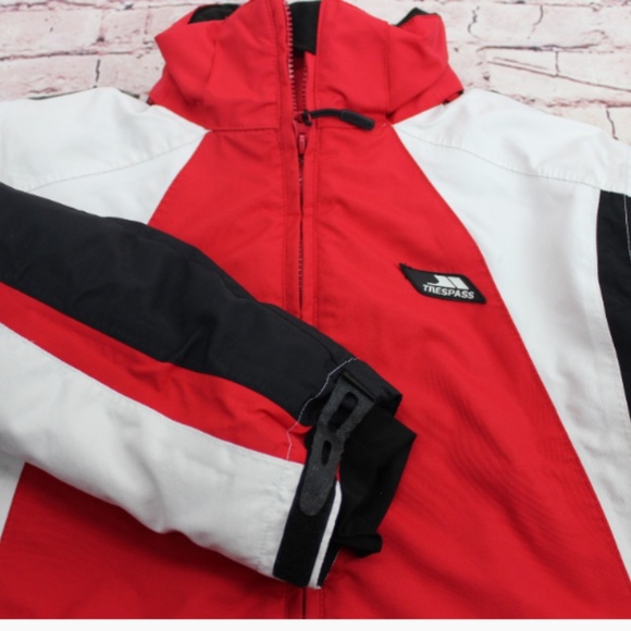 COPY - Youth Trespass Ski Jacket Red & White Size Large - Picture 8 of 8